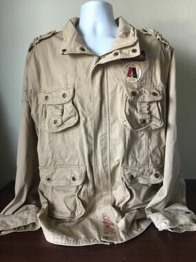 Antik Denim Gallery Coat Jacket Tan See Size In Description